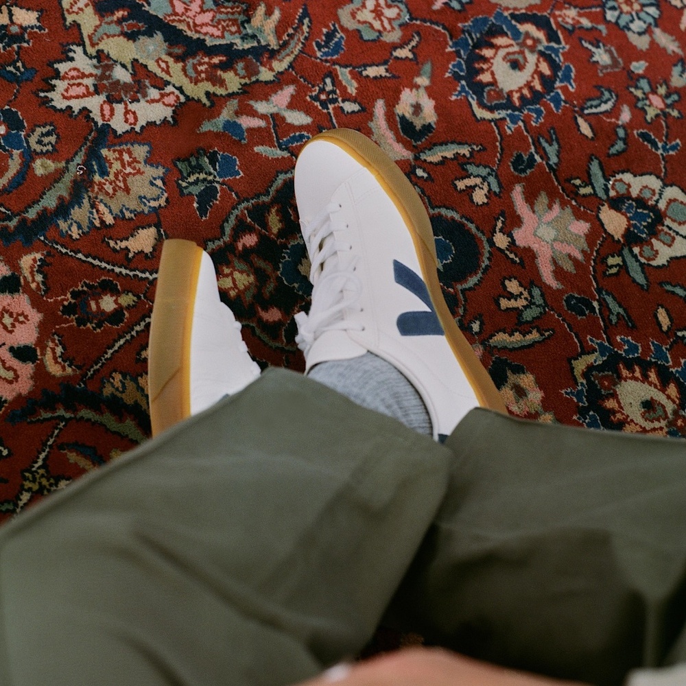Veja CAMPO LEATHER WHITE NAUTICO